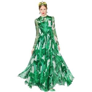 JUNGLE PRINT CHIFFON DRESS